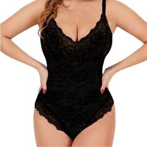 heyshape - Elegant Black Lace Bodysuit